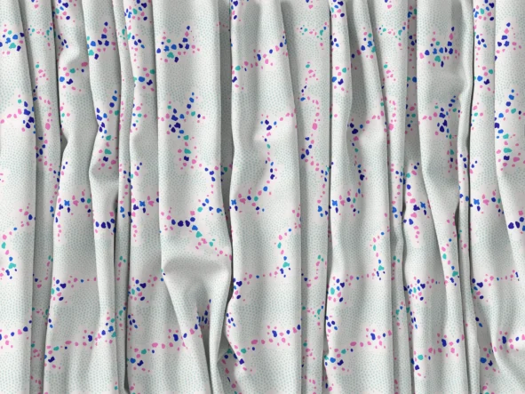Tissu motif "Corail Pastels"