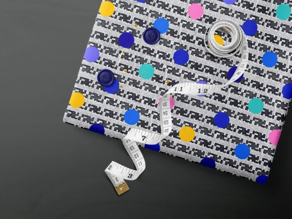 Tissu motif "Analogique"