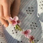 Tissu motif "Lozange Turquoise"