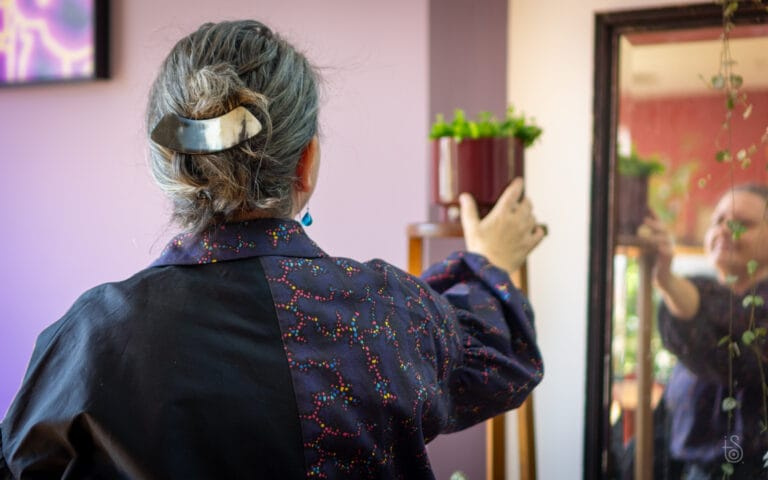 Corail Multicorose en satin de coton