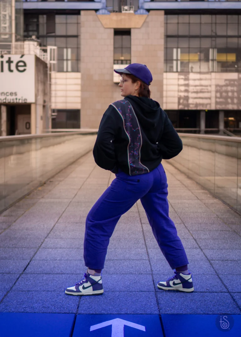 Corail Pois Pois en French Terry