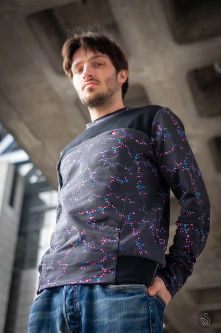 Corail Pois Pois en French Terry