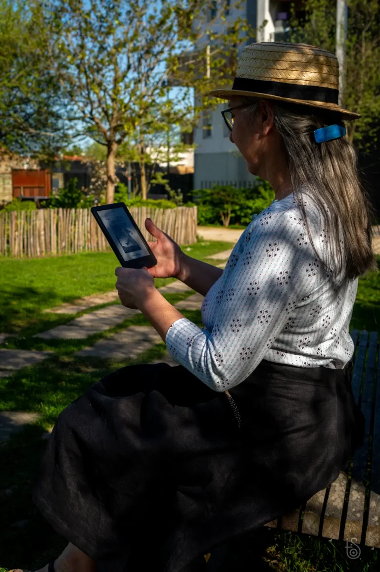 Top Brönte en motif Lozange sur jersey de coton