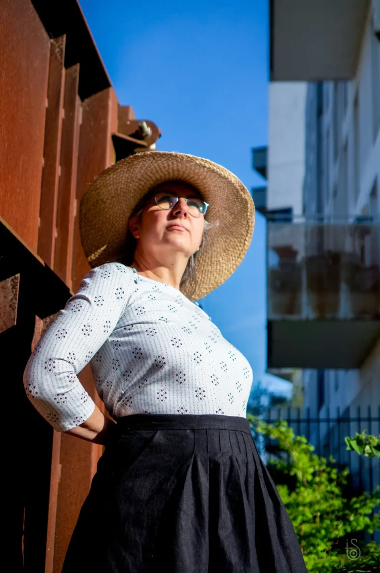 Lozange Turquoise en jersey de coton