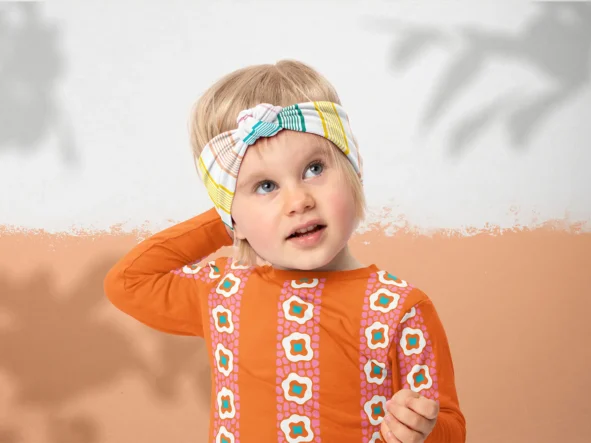 Tissu Berlingot Mandarine