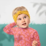 Tissu imprimé Meringue Fraise Mandarine