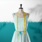 Tissu imprimé Guimauve Menthe