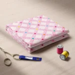 Tissu imprimé Gaufrette Confettis Fraise