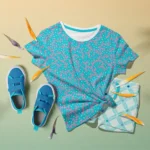 Tissu imprimé Meringue Diabolo Menthe