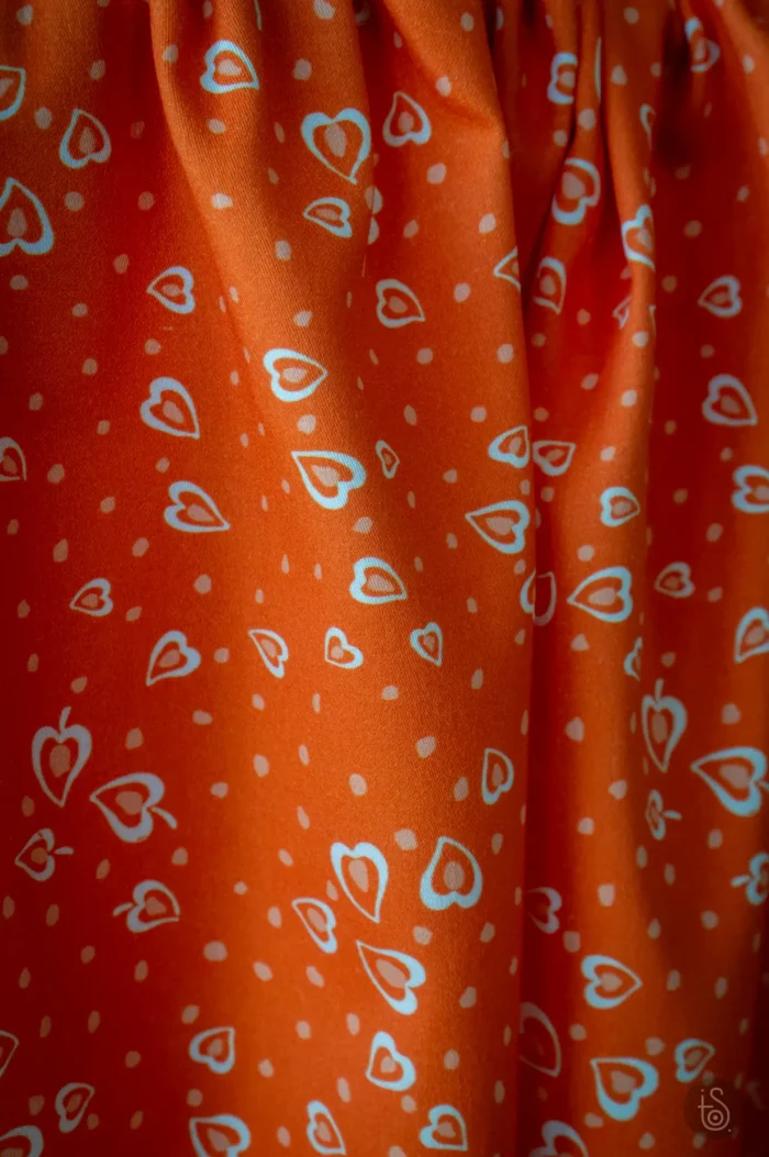 Tissu imprimé Guimauve Mandarine – Image 4
