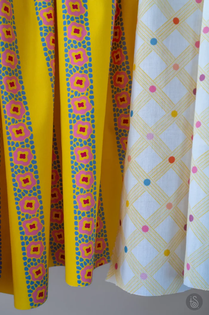 Tissu imprimé Gaufrette Confettis Vanille – Image 6