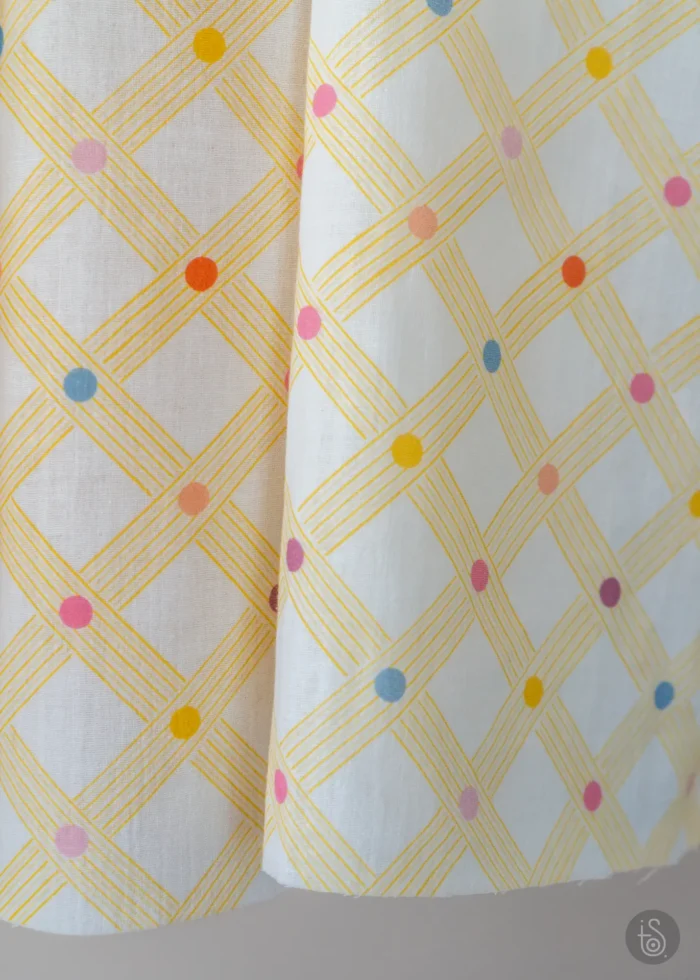 Tissu imprimé Gaufrette Confettis Vanille – Image 10