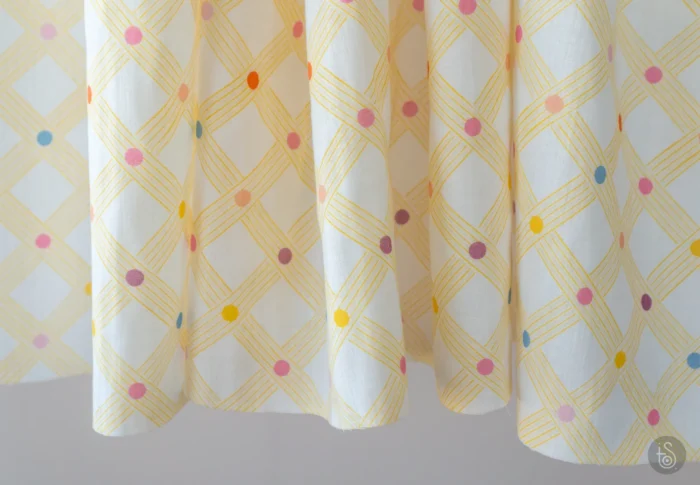 Tissu imprimé Gaufrette Confettis Vanille – Image 8