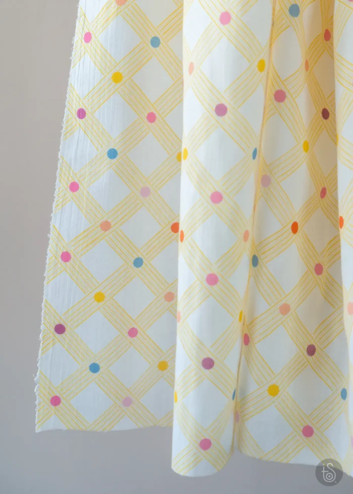 Tissu imprimé Gaufrette Confettis Vanille – Image 9