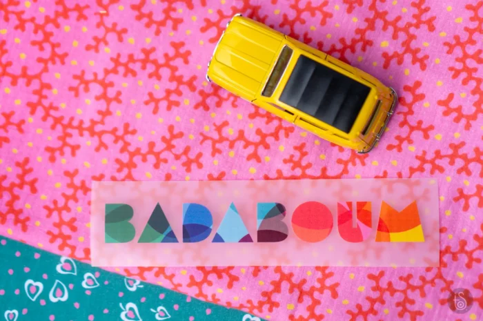 Transfert textile "Badaboum" – Image 1