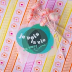 Transfert textile "Je vois la vie en vert"