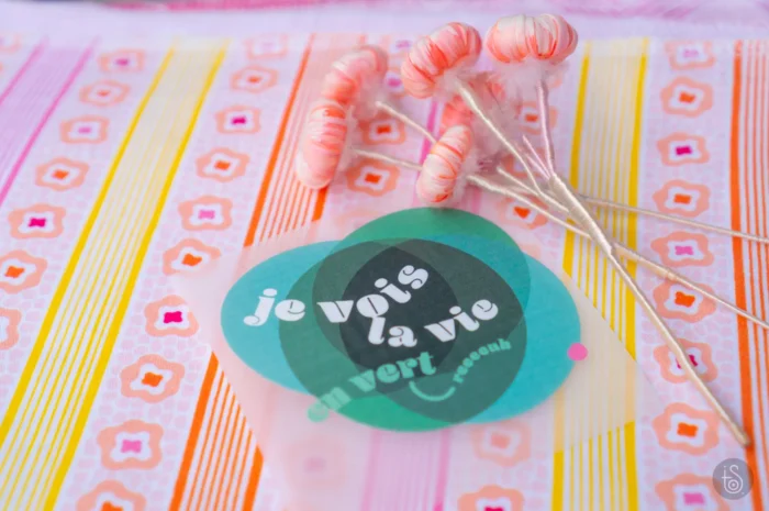 Transfert textile "Je vois la vie en vert" – Image 4