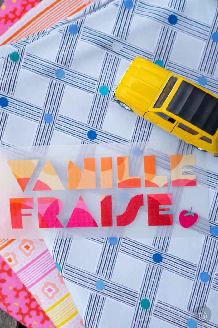 Transfert textile "Vanille-Fraise" – Image 3