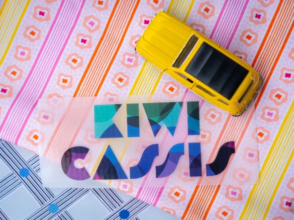 Transfert textile "Kiwi Cassis"