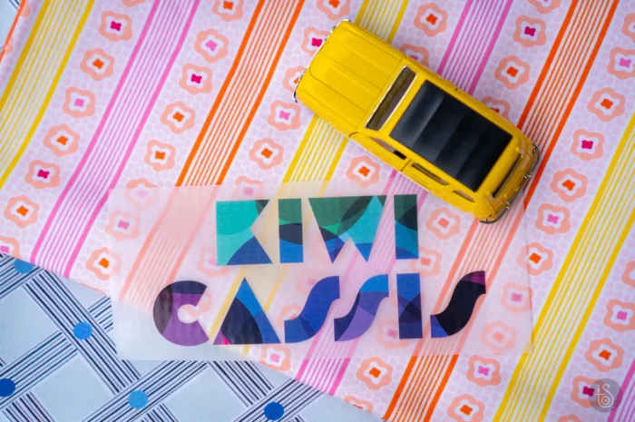 Transfert textile "Kiwi Cassis" – Image 1