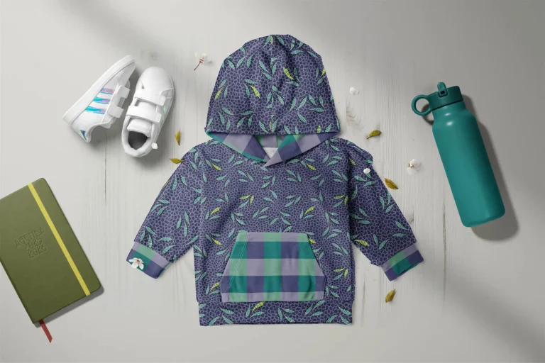 hoodie batikviolet