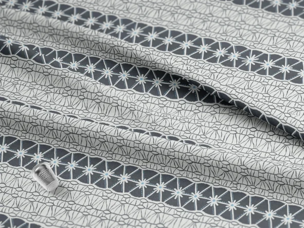 tissu dentelleargent